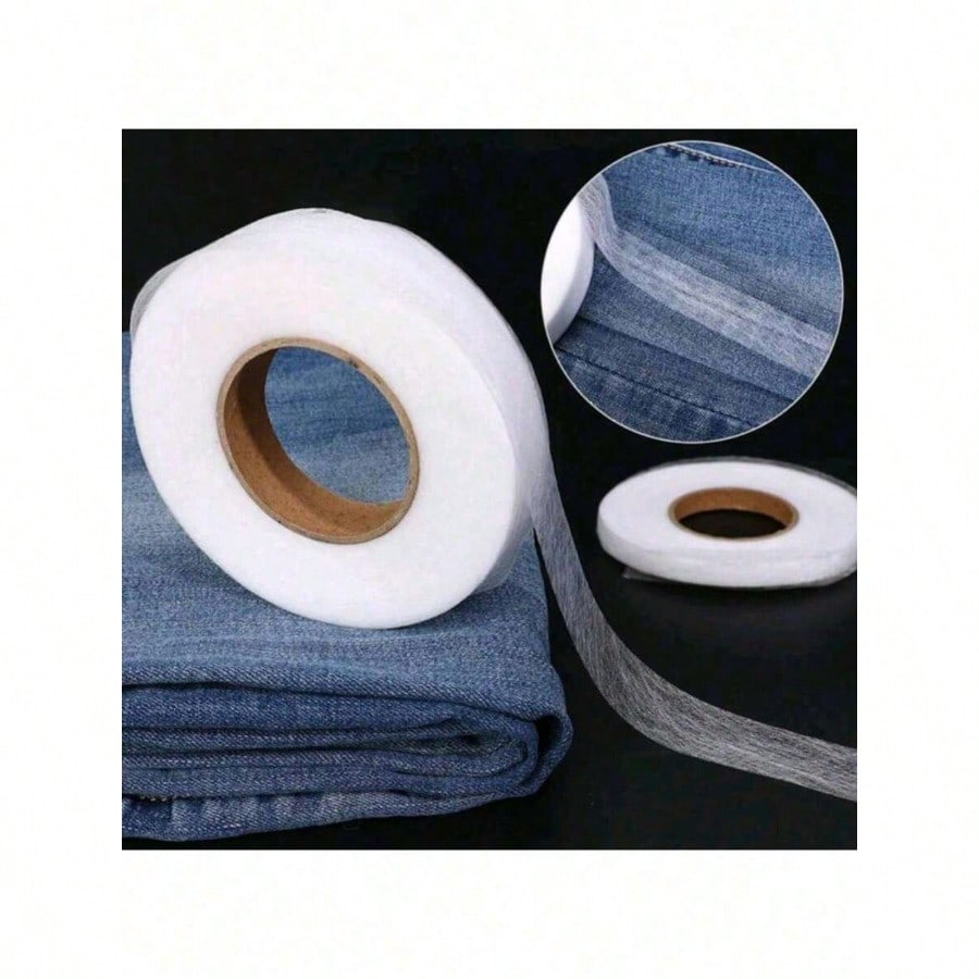 Hem Tape Fusible - 1Roll 60M Iron-On Hemming Tape,Double-Sided Fusible