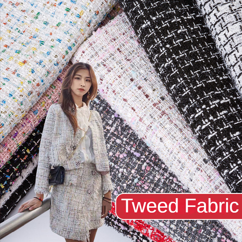 Tweed Fabric By The Meter for  - đánh giá và giá Sewing Tweed Fabric