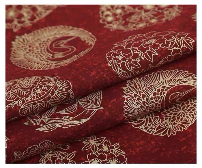Bronzing Japanese Print Fabric - đánh giá và giá Textile Sewing Patterns
