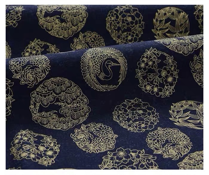 Bronzing Japanese Print Fabric - đánh giá và giá Textile Sewing Patterns