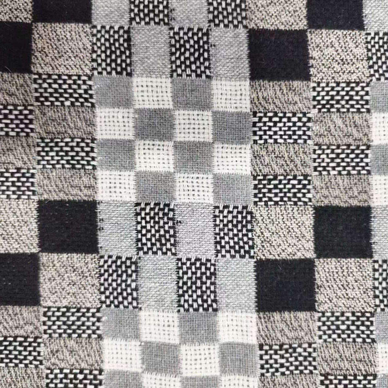 Grid Tweed Wool Fabric，for Fal - đánh giá và giá Sewing Tweed Fabric