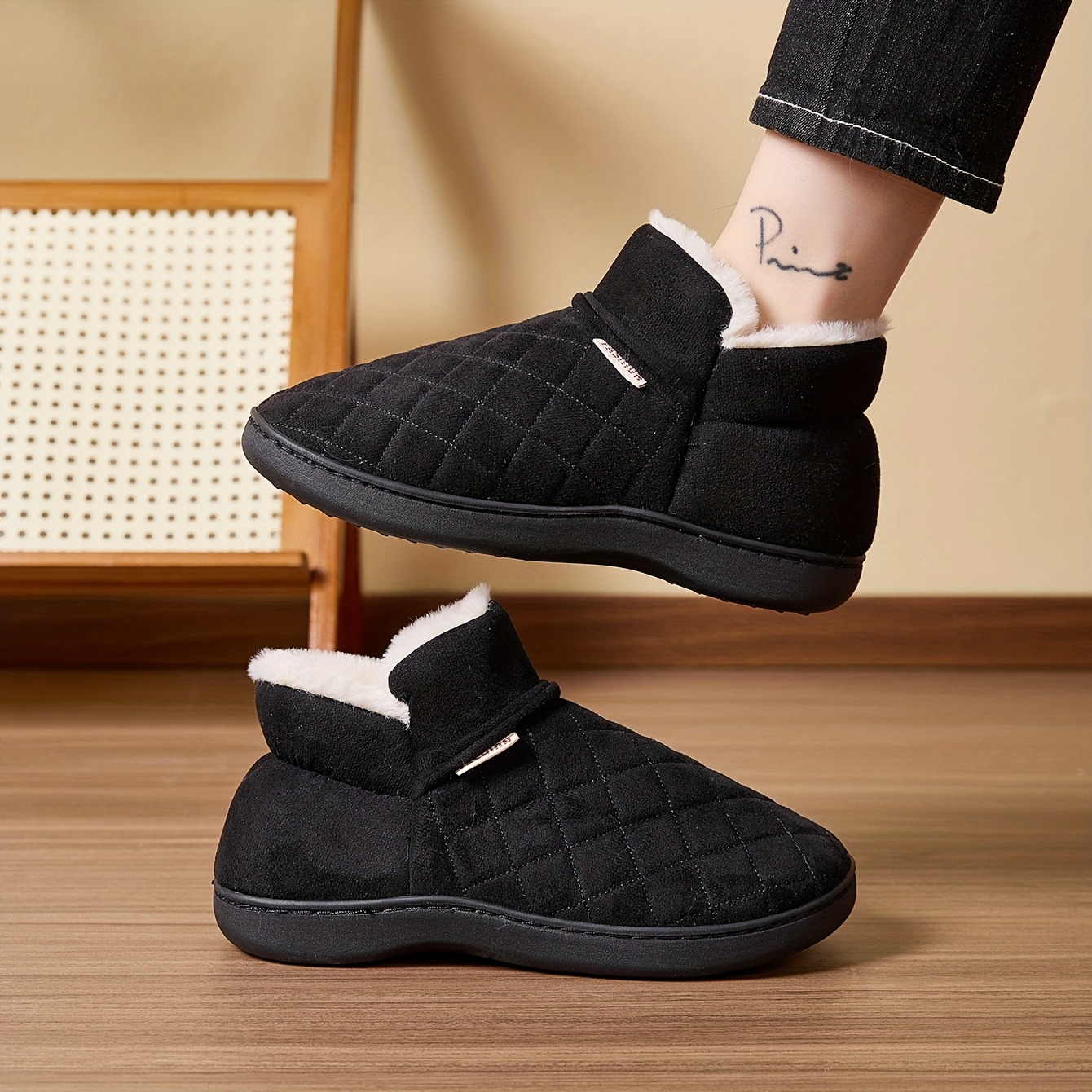 Winter Warm Plush Slippers Men - đánh giá và giá Sewing Fleece