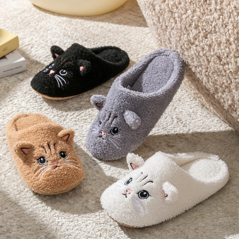 Non-Slip Soft Plush Cat Slippe - đánh giá và giá Sewing Fleece