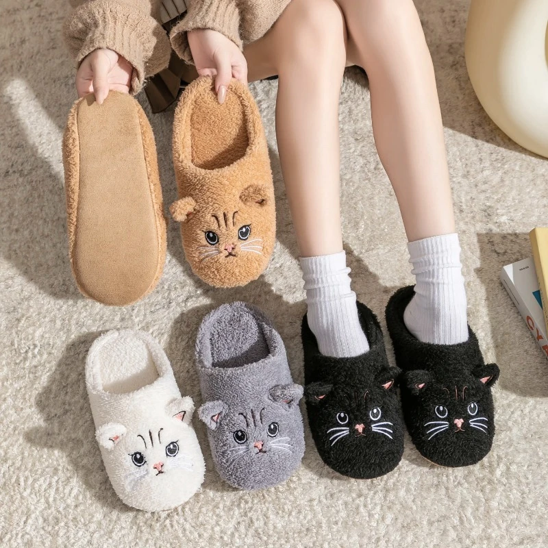 Non-Slip Soft Plush Cat Slippe - đánh giá và giá Sewing Fleece