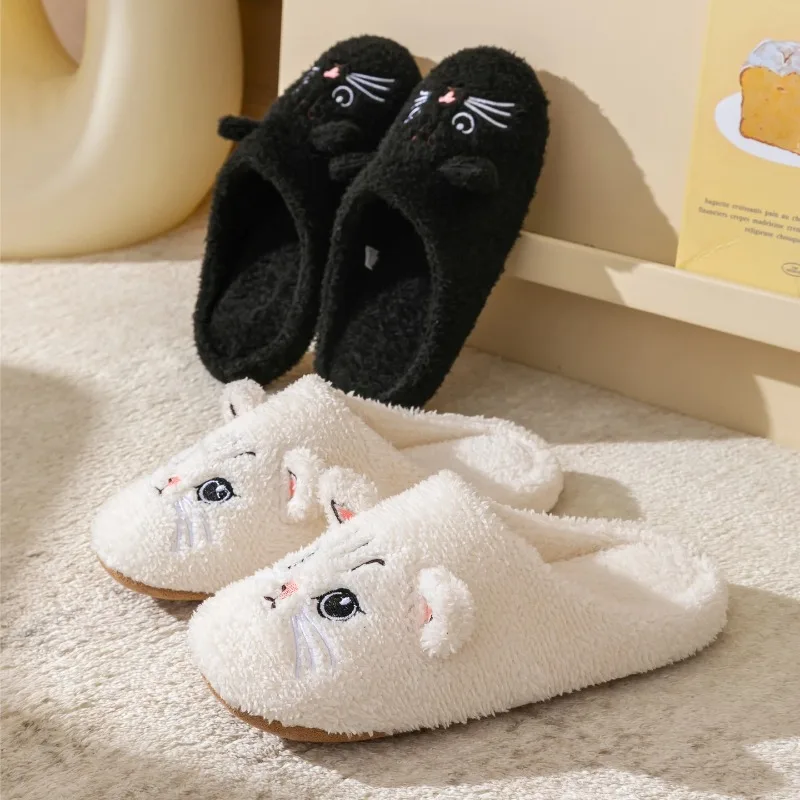 Non-Slip Soft Plush Cat Slippe - đánh giá và giá Sewing Fleece