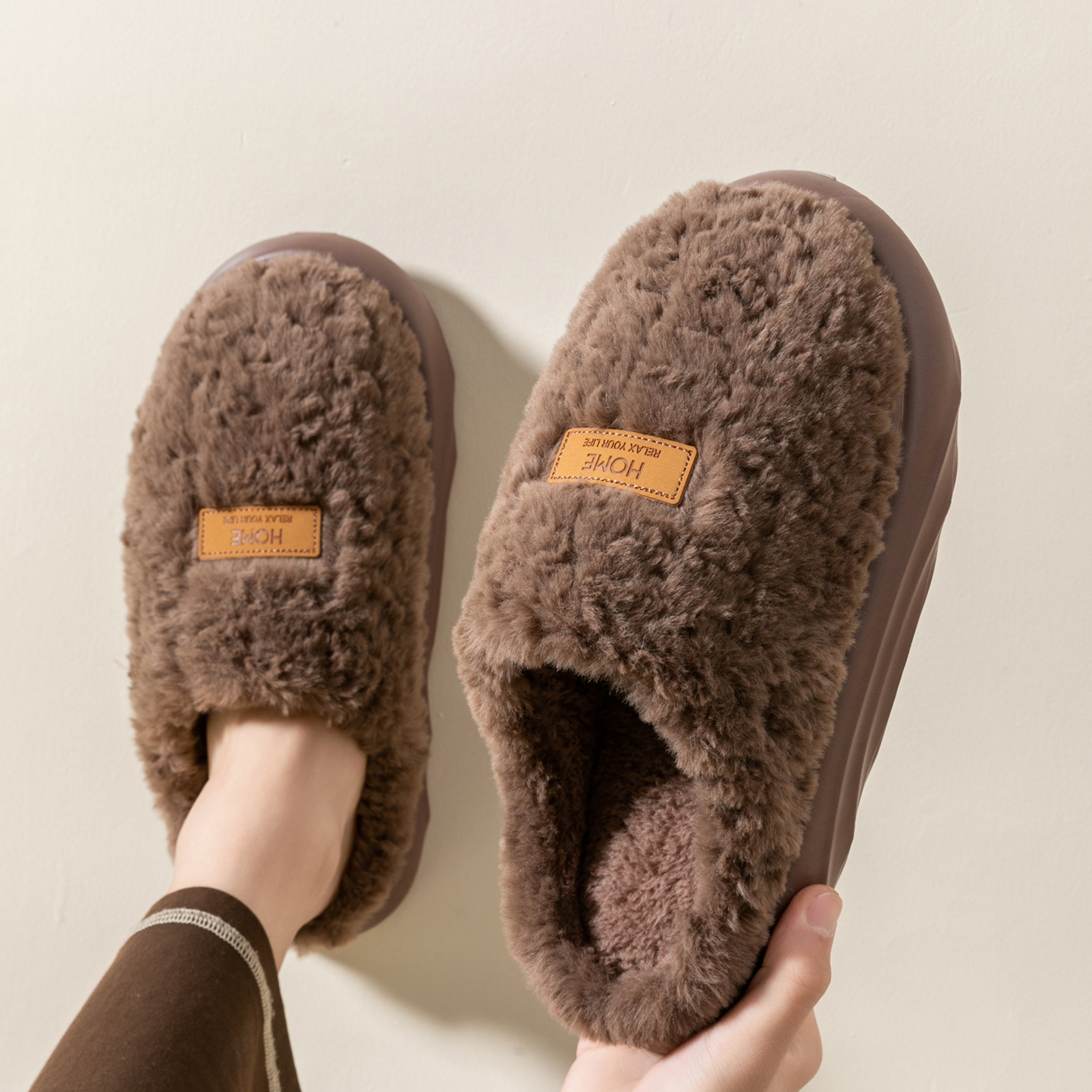 Men's Plush Slippers, Winter I - đánh giá và giá Sewing Fleece