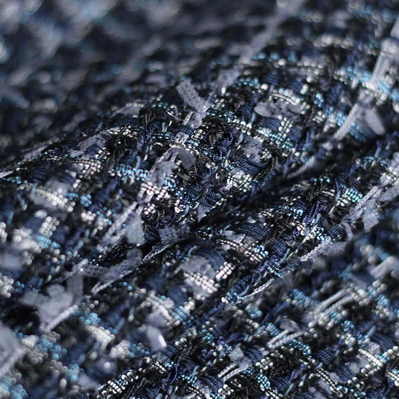 Red raspberry 550g Deep blue g - đánh giá và giá Sewing Tweed Fabric