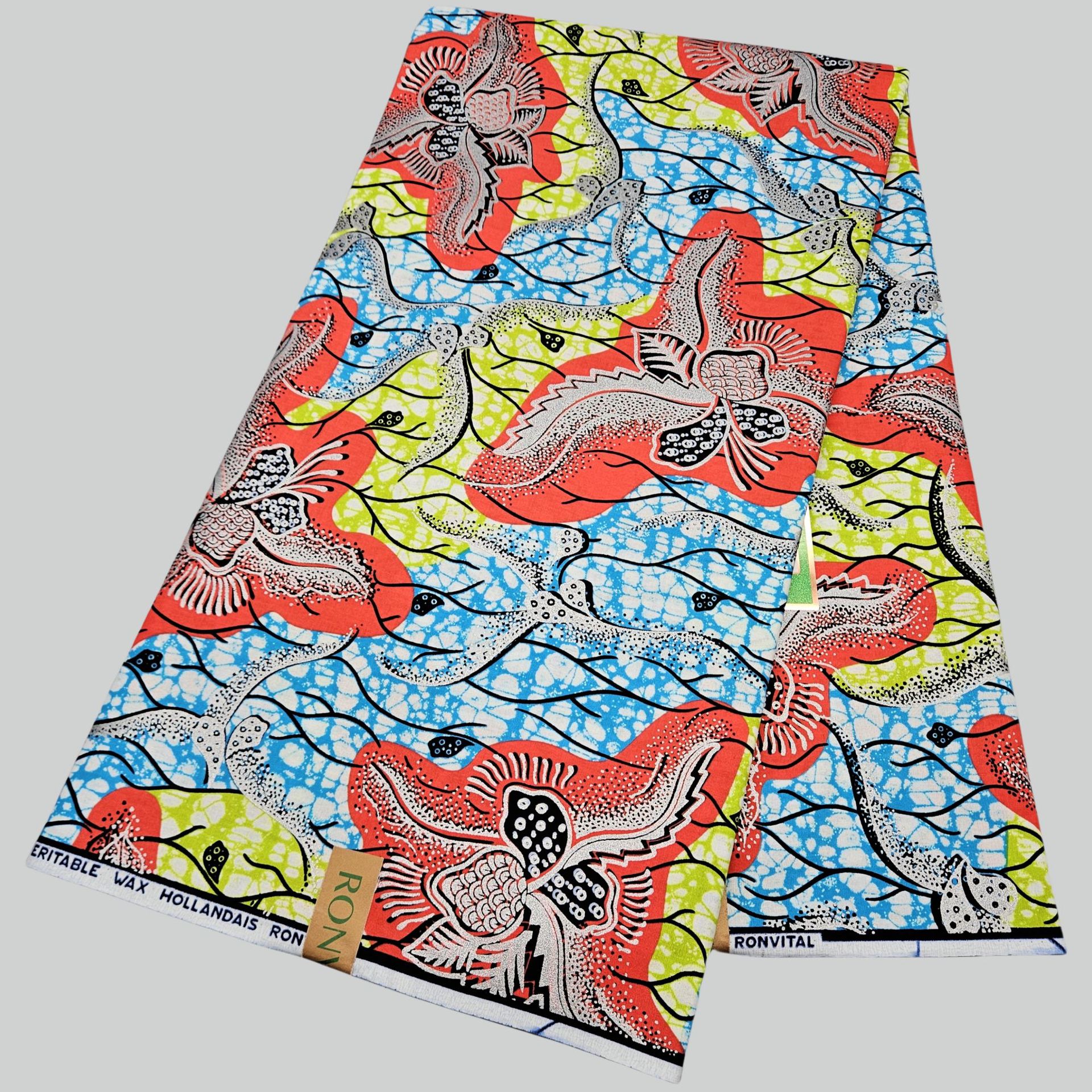 6Yards Long Printed Multicolor - đánh giá và giá Sewing Batik Fabric