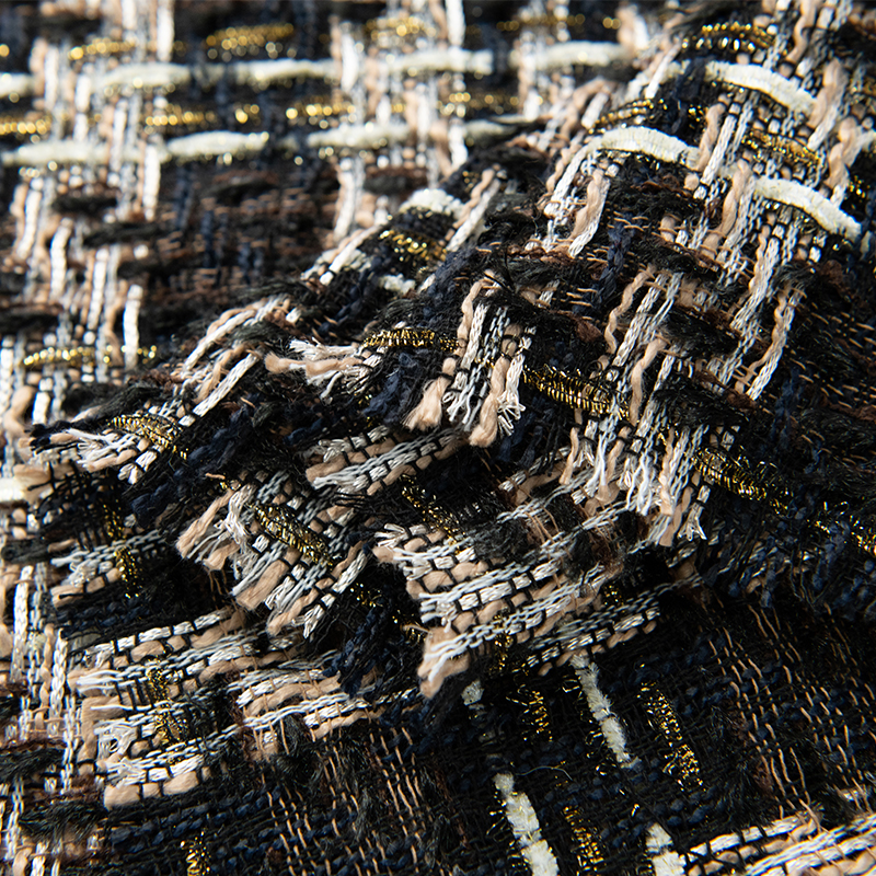 50x145cm Black And White Yarn- - đánh giá và giá Sewing Tweed Fabric