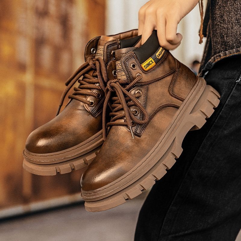 Vintage Men Platform Ankle Boo - đánh giá và giá Sewing Cloth