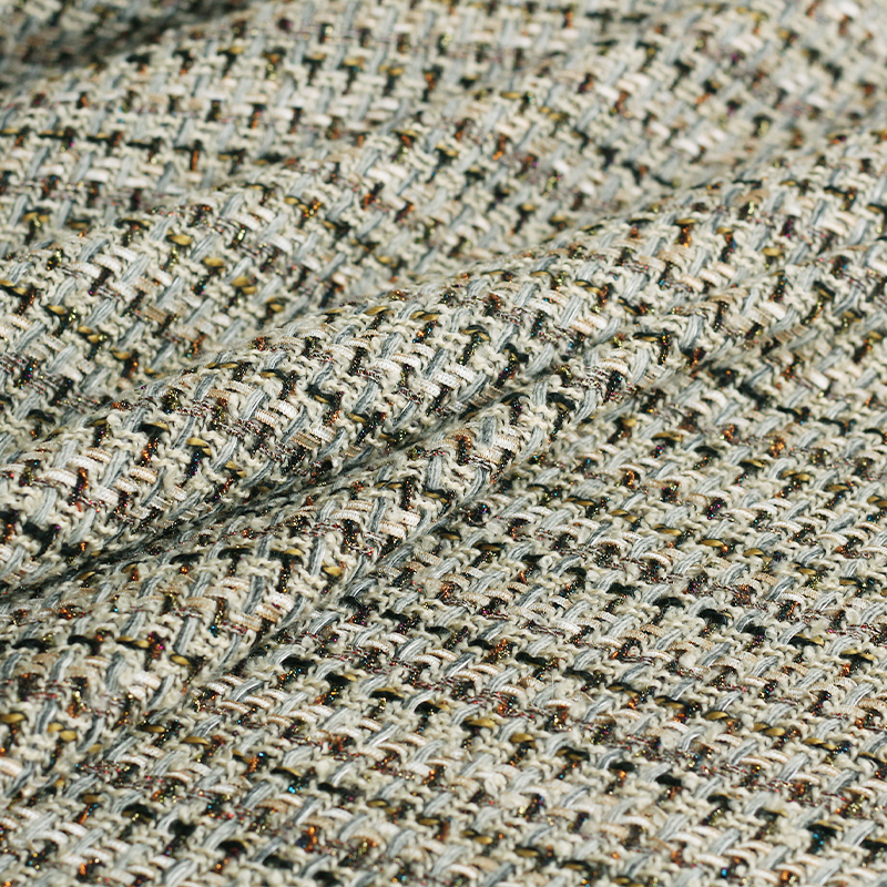 Redraspberry Khaki grey color  - đánh giá và giá Sewing Tweed Fabric