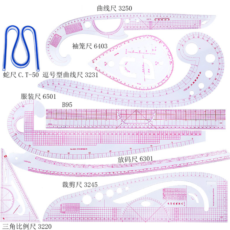 5/6/9pcs Set Tailor Measuring  - đánh giá và giá Textile Sewing Patterns