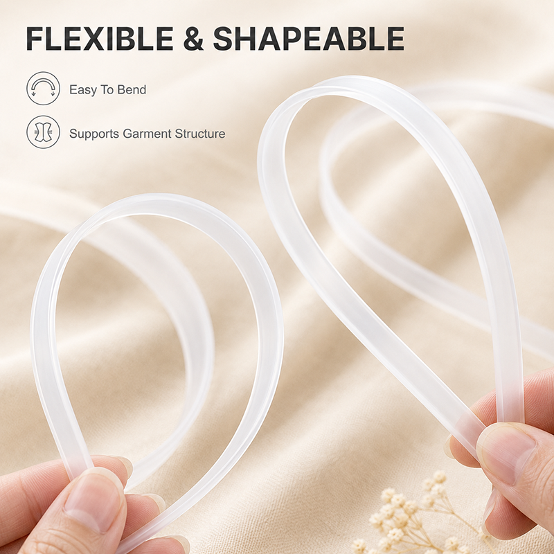 20Meters 4-12mm Clear PP Plast - đánh giá và giá Textile Sewing Support