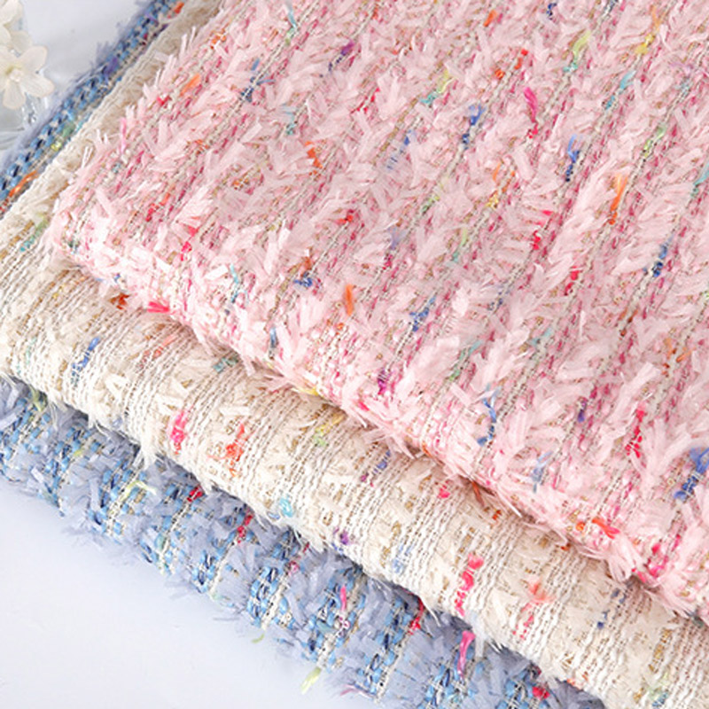2024 New Fashion Pink Ribbon Y - đánh giá và giá Sewing Tweed Fabric