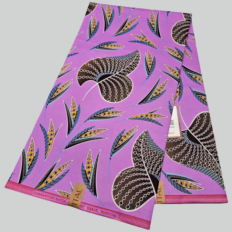 46Inch * 6Yards Purple African - đánh giá và giá Sewing Batik Fabric