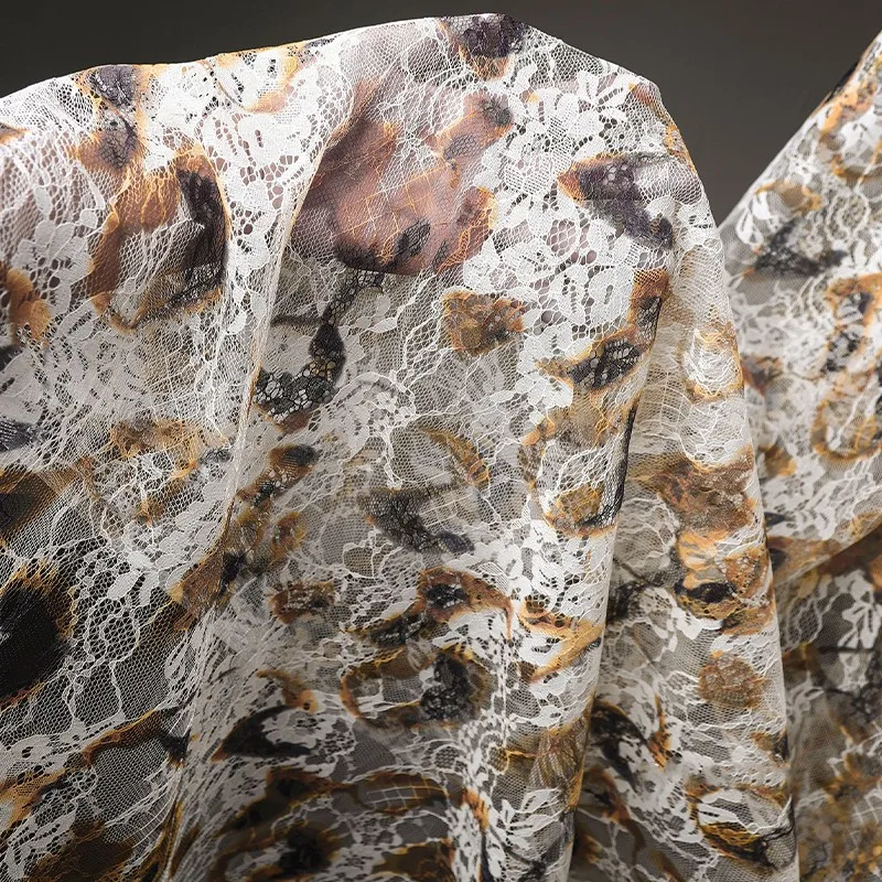 50Cm Retro French Lace Print C - đánh giá và giá Sewing Batik Fabric