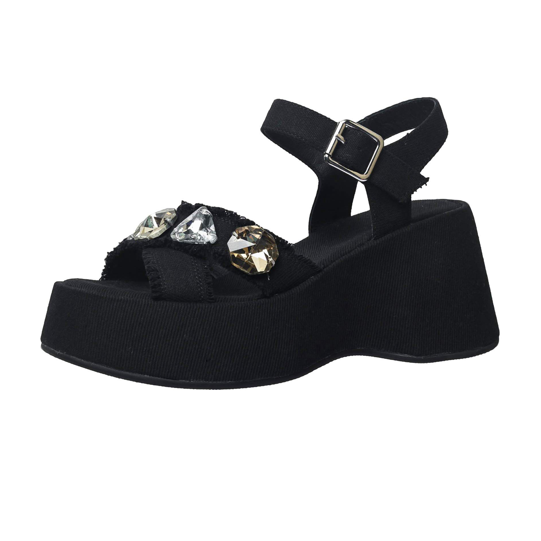 Krazing Pot Denim Peep Toe Pla - đánh giá và giá Sewing Cloth