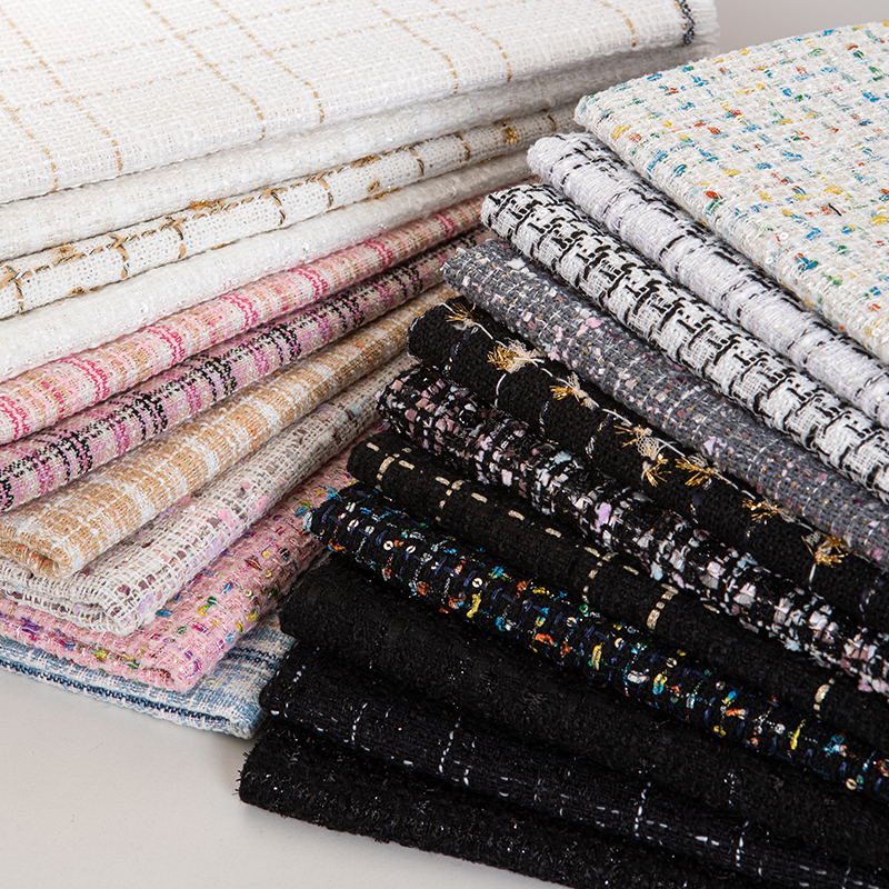 Women\'s Tweed Fabric Thickene - đánh giá và giá Sewing Tweed Fabric