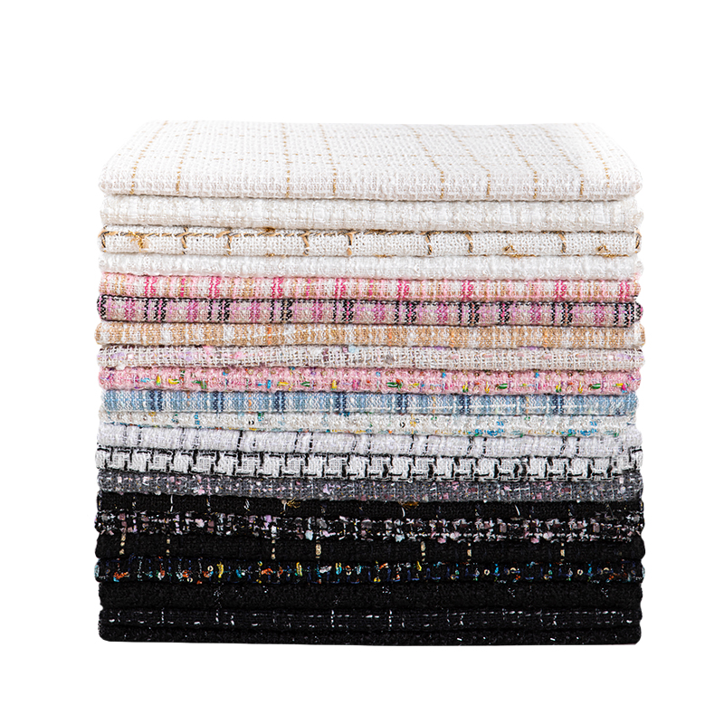 Women\'s Tweed Fabric Thickene - đánh giá và giá Sewing Tweed Fabric