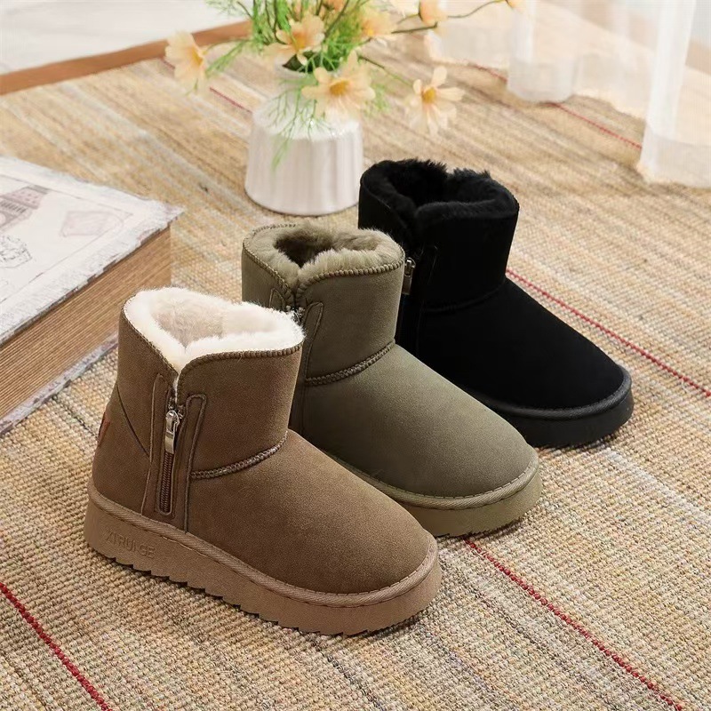Snow boots women's Korean vers - đánh giá và giá Sewing Fleece