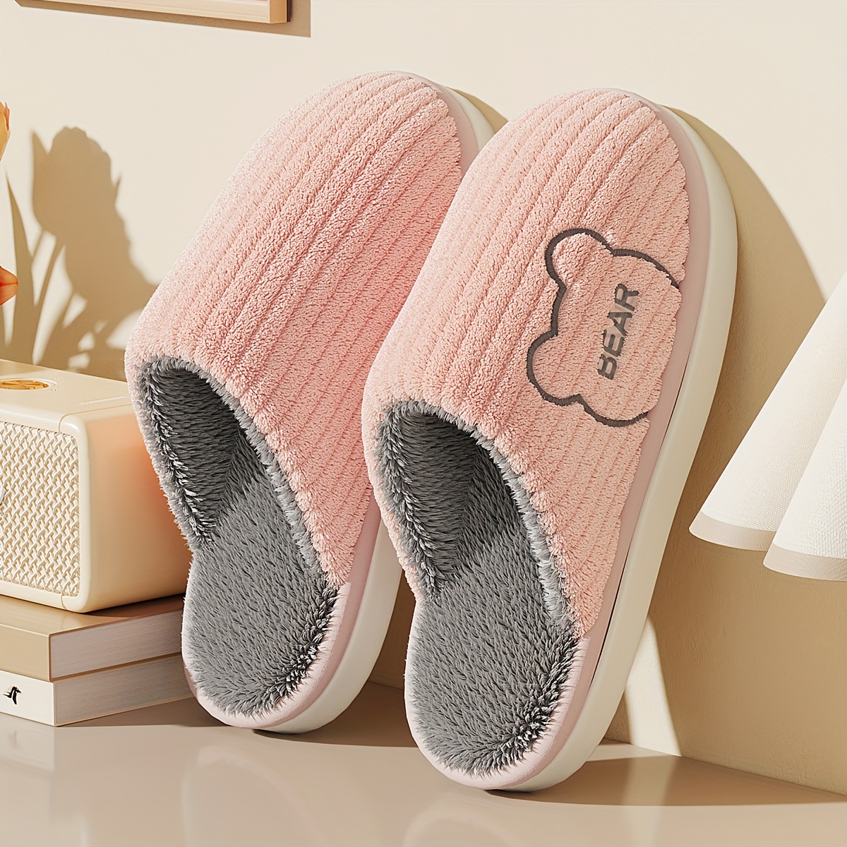 Winter Warm Plush Slippers Men - đánh giá và giá Sewing Fleece